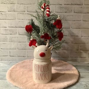 Rae Dunn Reindeer Snacks Christmas Canister